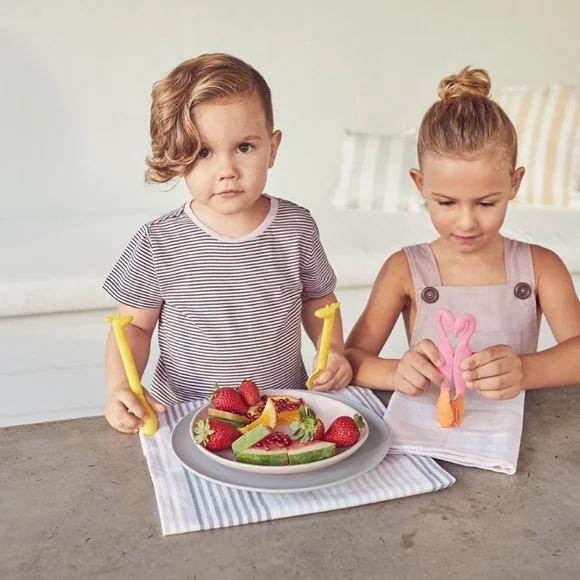 NEW SUNNYLIFE GIRAFFE SPOON AND FORK SET - Picture 2 of 2